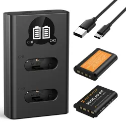 K&F Concept NP-BX1 1240mAh Camera Battery and Dual Slot Charger Kit K&F Concept NP-BX1 1240mAh Camera Battery and Dual Slot Charger Kit