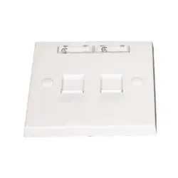 CommScope 2225212-1 Dual Port Faceplate CommScope 2225212-1 Dual Port Faceplate