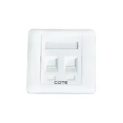 COTE CFP-2102 Double Port Face Plate COTE CFP-2102 Double Port Face Plate