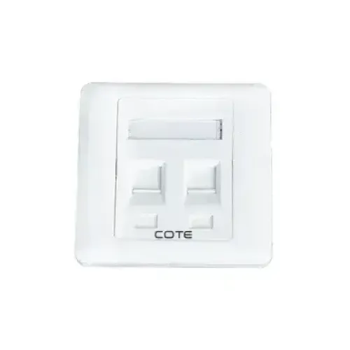 COTE CFP-2102 Double Port Face Plate COTE CFP-2102 Double Port Face Plate