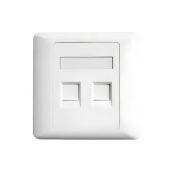 Belden AX104442 Dual Port Faceplate Belden AX104442 Dual Port Faceplate