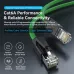 Vention IBPGG 1.5M Cat6A SFTP Patch Cord Cable Green Vention IBPGG 1.5M Cat6A SFTP Patch Cord Cable Green