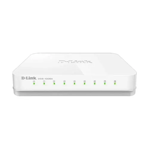D Link DGS-1008A 8-Port Gigabit Easy Desktop Switch D Link DGS-1008A 8-Port Gigabit Easy Desktop Switch