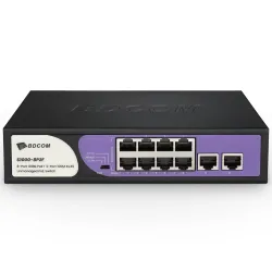 BDCOM S1000-8P2F 8-Port 100mbps Unmanaged PoE Switch BDCOM S1000-8P2F 8-Port 100mbps Unmanaged PoE Switch