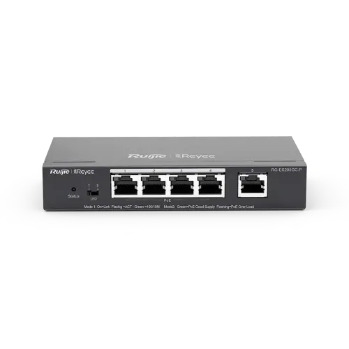 Ruijie RG-ES205GC-P 5-Port Gigabit Smart Cloud Managed PoE Switch