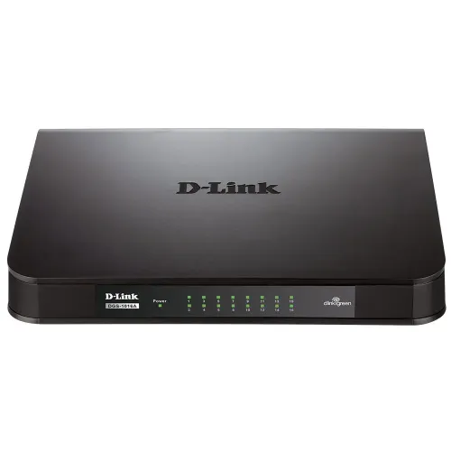 D-LINK DGS-1016A 16-Port Gigabit Unmanaged Desktop Switch D-LINK DGS-1016A 16-Port Gigabit Unmanaged Desktop Switch
