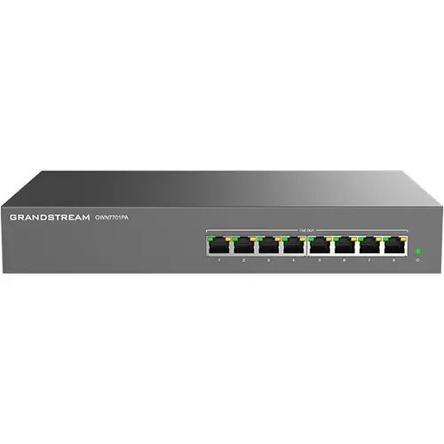 Grandstream GWN7701PA 8 Port Gigabit PoE Network Switch Grandstream GWN7701PA 8 Port Gigabit PoE Network Switch