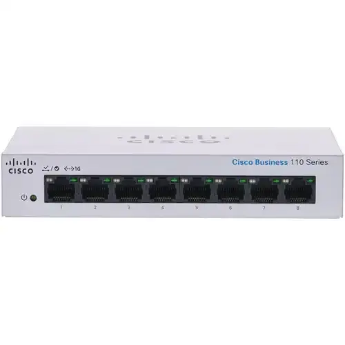 Cisco CBS110-8T-D 110 Series 8 Port Unmanaged Desktop Switch Cisco CBS110-8T-D 110 Series 8 Port Unmanaged Desktop Switch