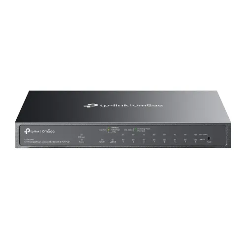 TP-Link Omada ES210GMP 10-Port Gigabit Easy Managed Switch with 8-Port PoE+ TP-Link Omada ES210GMP 10-Port Gigabit Easy Managed Switch with 8-Port PoE+