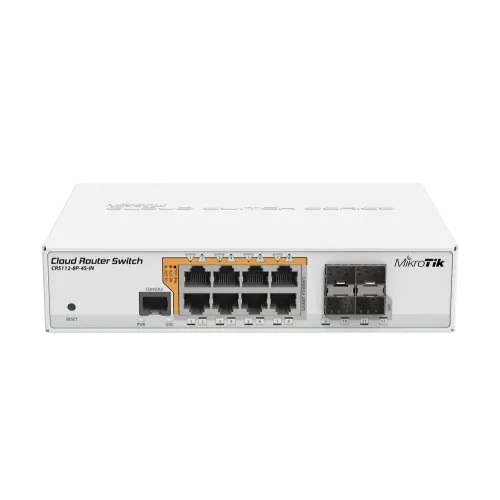 Mikrotik CRS112-8P-4S-IN 8 port Gigabit POE Smart Switch Mikrotik CRS112-8P-4S-IN 8 port Gigabit POE Smart Switch