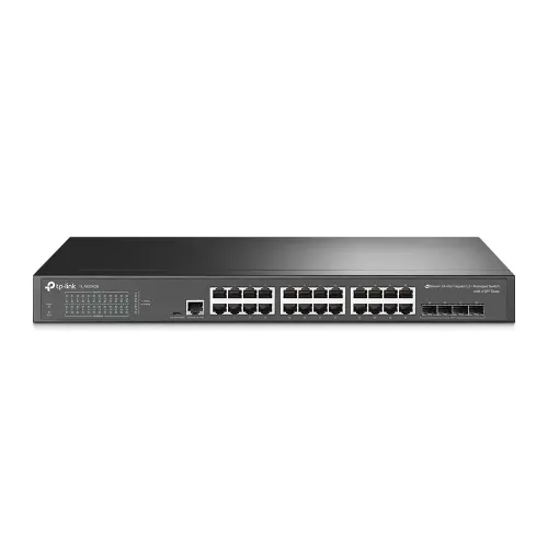TP-Link TL-SG3428 JetStream 24-Port Gigabit L2+ Managed Switch with 4 SFP Slots TP-Link TL-SG3428 JetStream 24-Port Gigabit L2+ Managed Switch with 4 SFP Slots