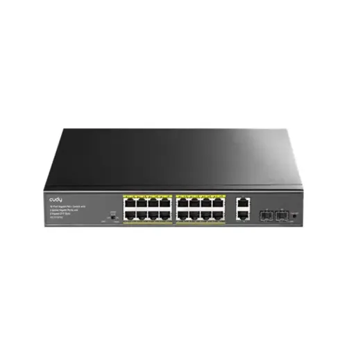 Cudy GS1018PS2 16-Port Gigabit PoE Switch with 2 GbE and 2 SFP Port Cudy GS1018PS2 16-Port Gigabit PoE Switch with 2 GbE and 2 SFP Port