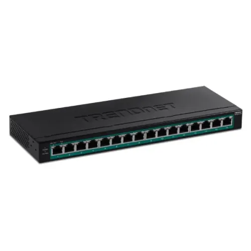 TRENDnet TPE-TG160H 16-Port Gigabit PoE+ Switch TRENDnet TPE-TG160H 16-Port Gigabit PoE+ Switch