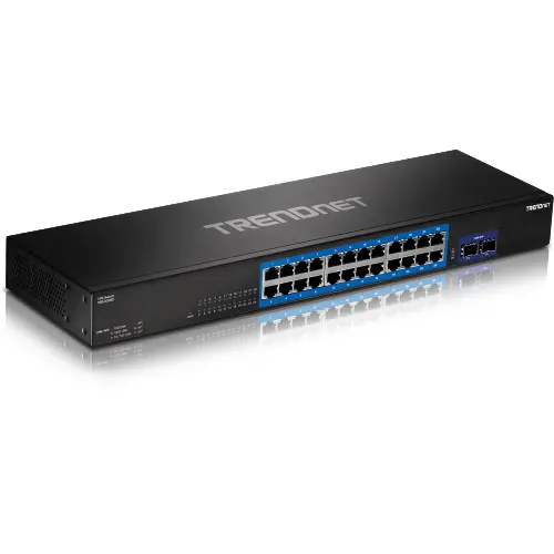 TRENDnet TEG-30262 24-Port Gigabit Switch with 2 x 10G SFP+ Slots TRENDnet TEG-30262 24-Port Gigabit Switch with 2 x 10G SFP+ Slots