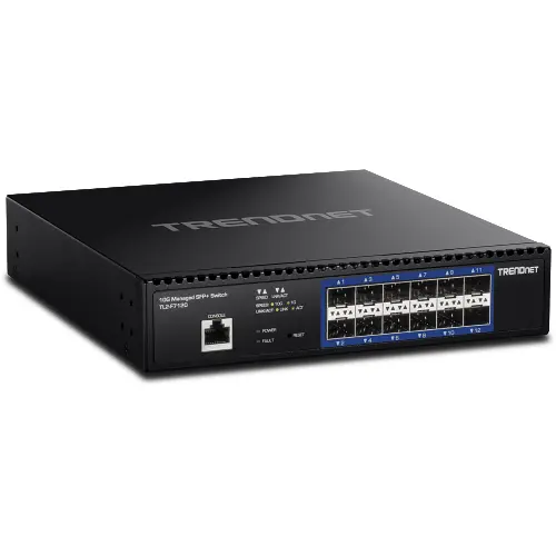 TRENDnet TL2-F7120 12-Port 10G Layer 2 Managed SFP+ Switch TRENDnet TL2-F7120 12-Port 10G Layer 2 Managed SFP+ Switch