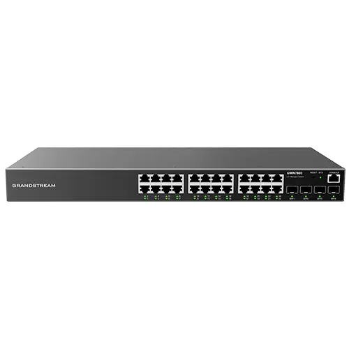 Grandstream GWN7803 24 Port Gigabit Layer 2+ Managed Network Switch Grandstream GWN7803 24 Port Gigabit Layer 2+ Managed Network Switch