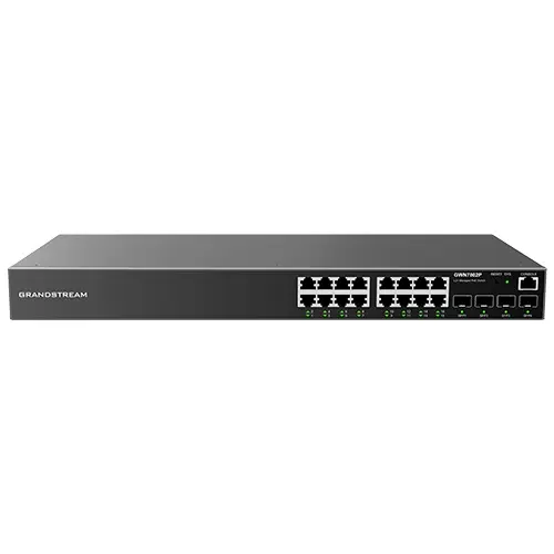 Grandstream GWN7802P 16 Port Gigabit Layer 2+ Managed PoE Network Switch Grandstream GWN7802P 16 Port Gigabit Layer 2+ Managed PoE Network Switch