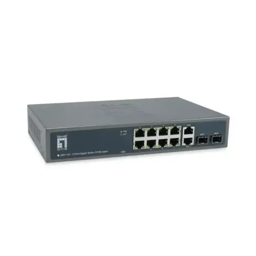 Levelone GEP-1221 12-Port Gigabit PoE Unmanaged Switch Levelone GEP-1221 12-Port Gigabit PoE Unmanaged Switch