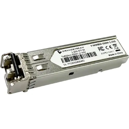 Grandstream F-MM850-550M-1.25G Multi-Mode SFP Fiber Module Grandstream F-MM850-550M-1.25G Multi-Mode SFP Fiber Module