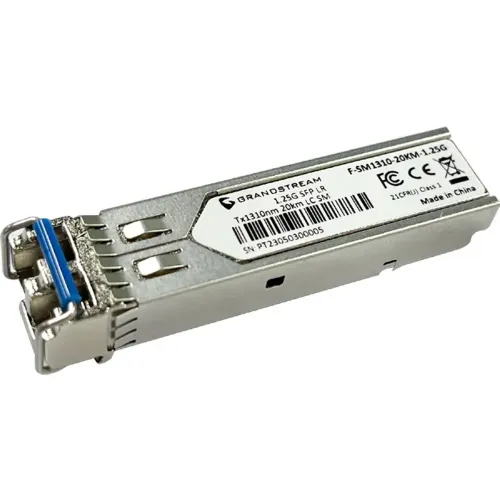 Grandstream F-SM1310-20KM-1.25G Single Mode SFP Fiber Module Grandstream F-SM1310-20KM-1.25G Single Mode SFP Fiber Module