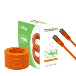 Nexakey NX-GLD56C6 CAT6 100 Meter CCA UTP Cable Nexakey NX-GLD56C6 CAT6 100 Meter CCA UTP Cable