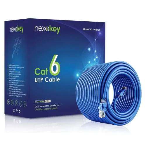 Nexakey Platinum Series NX-PT57C6 CAT6 305 meters UTP Cable Nexakey Platinum Series NX-PT57C6 CAT6 305 meters UTP Cable