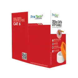 Pro Tech PTN-C6-FC-OR 305M CAT6 UTP Cable Orange