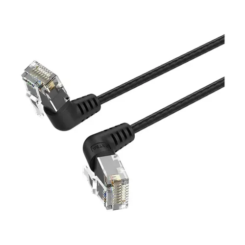 Vention IBOBJ Cat6A UTP Right Angle 5M RJ45 Ethernet Patch Cord Cable Vention IBOBJ Cat6A UTP Right Angle 5M RJ45 Ethernet Patch Cord Cable