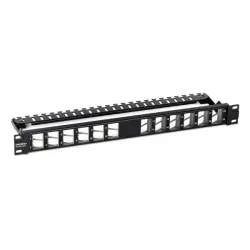 TRENDnet TC-KP24SA 24-Port Blank Angled Keystone Shielded 1U Patch Panel