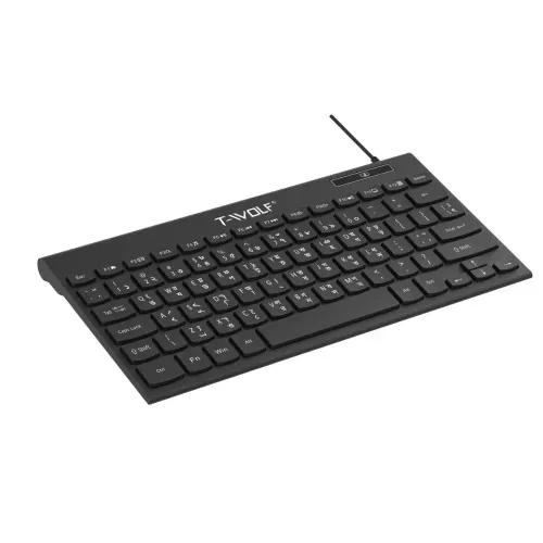 T-WOLF K220 Wired Keyboard with Bangla T-WOLF K220 Wired Keyboard with Bangla