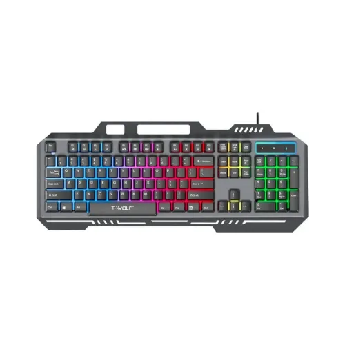 T-WOLF T16 Membrane RGB Wired Gaming Keyboard