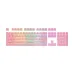 Redragon A130 Pudding 104 Keys Standard Doubleshot PBT Keycap Set