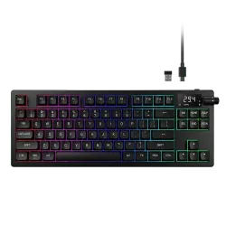 Gamdias HERMES M7 HYBRID RGB Red Switch Tri-Mode Mechanical Keyboard With Display Gamdias HERMES M7 HYBRID RGB Red Switch Tri-Mode Mechanical Keyboard With Display