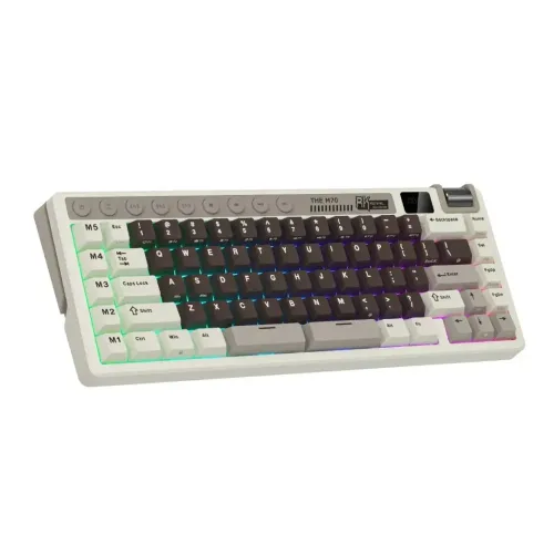 ROYAL KLUDGE RK M70 Tri-Mode Hot-Swappable Wireless Mechanical Gaming Keyboard ROYAL KLUDGE RK M70 Tri-Mode Hot-Swappable Wireless Mechanical Gaming Keyboard