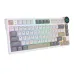 Royal Kludge N80 Low-Profile Tri-Mode RGB Mechanical Keyboard Pearly Dawn Royal Kludge N80 Low-Profile Tri-Mode RGB Mechanical Keyboard Pearly Dawn