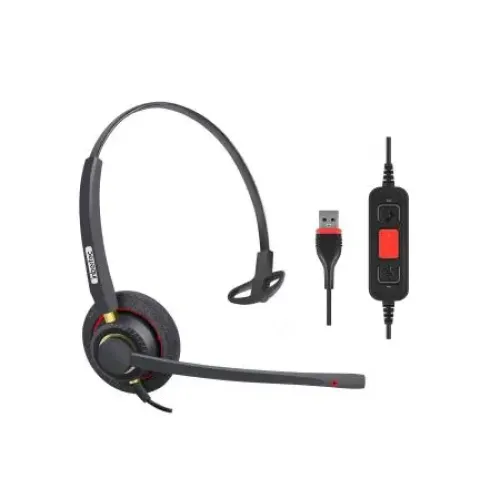 Inbertec UB805M AI Noise Cancelling Professional USB Wired Headphone Inbertec UB805M AI Noise Cancelling Professional USB Wired Headphone
