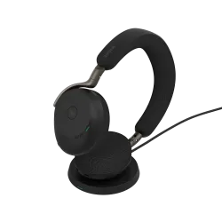 Jabra Evolve3 75 MS LINK390C Wireless Headphone with Wireless Charger Jabra Evolve3 75 MS LINK390C Wireless Headphone with Wireless Charger