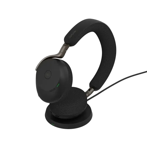 Jabra Evolve3 75 MS LINK390C Wireless Headphone with Wireless Charger