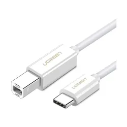 UGREEN US241 2M Type-C Male to Type-B Male Printer Cable #50446 UGREEN US241 2M Type-C Male to Type-B Male Printer Cable #50446