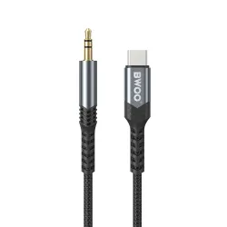 BWOO BO-AUX066 1.2 Meter 3.5mm to Type-C Audio Converter BWOO BO-AUX066 1.2 Meter 3.5mm to Type-C Audio Converter
