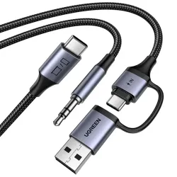 Ugreen CM772 Type-C to Type-C, Type-A & 3.5mm Male Charging & Audio Cable #45009 Ugreen CM772 Type-C to Type-C, Type-A & 3.5mm Male Charging & Audio Cable #45009