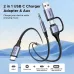 Ugreen CM772 Type-C to Type-C, Type-A & 3.5mm Male Charging & Audio Cable #45009