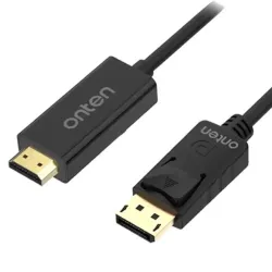 Onten OTN-DP302 1.8 Meter DisplayPort Male to HDMI Male Cable Onten OTN-DP302 1.8 Meter DisplayPort Male to HDMI Male Cable