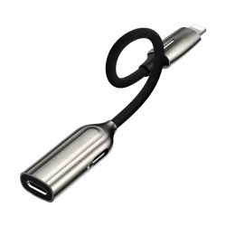 Baseus CALL55-0A Lightning Male to Dual Lightning Female Converter Baseus CALL55-0A Lightning Male to Dual Lightning Female Converter