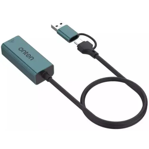 Onten OTN-UE106 USB-C and USB-A to Ethernet Adapter Onten OTN-UE106 USB-C and USB-A to Ethernet Adapter