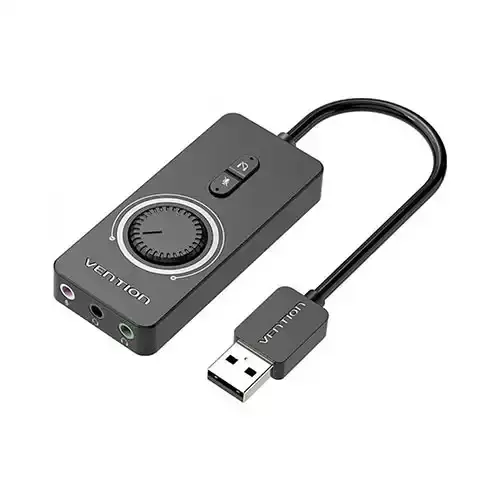 VENTION CDRBB USB 2.0 External Stereo Sound Adapter with Volume Control VENTION CDRBB USB 2.0 External Stereo Sound Adapter with Volume Control