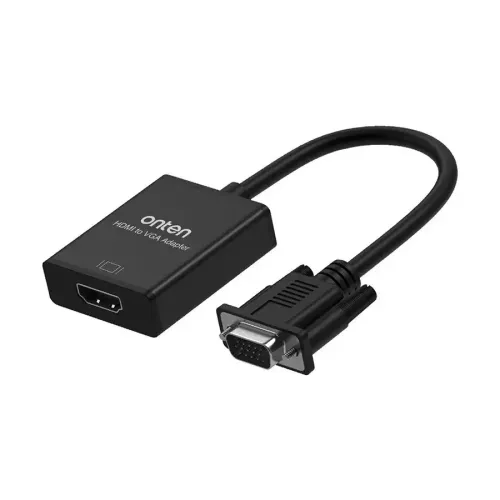 Onten OTN-7557A HDMI Female to VGA Male Adapter with Audio Onten OTN-7557A HDMI Female to VGA Male Adapter with Audio