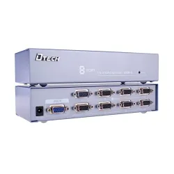 Dtech DT-7258 1 in 8 VGA Splitter Dtech DT-7258 1 in 8 VGA Splitter