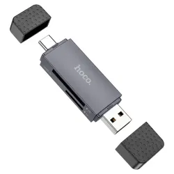 Hoco HB45 Spirit 2-in-1 USB & Type-C 2.0 Card Reader Hoco HB45 Spirit 2-in-1 USB & Type-C 2.0 Card Reader