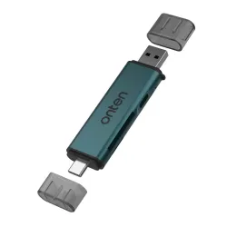Onten CR538S USB-C & USB-A Card Reader with USB-C Hub